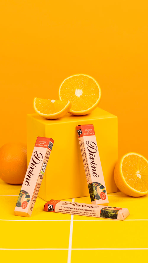 30 x Divine Orange Milk Chocolate 35g