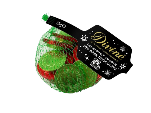 Divine 70% Dark Chocolate Coins