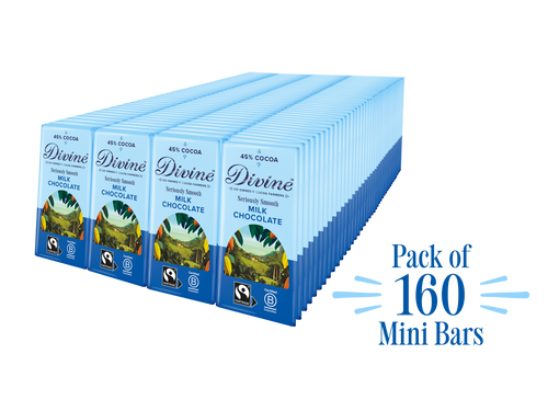 Divine 45% Milk Chocolate 12.5g bars x 160