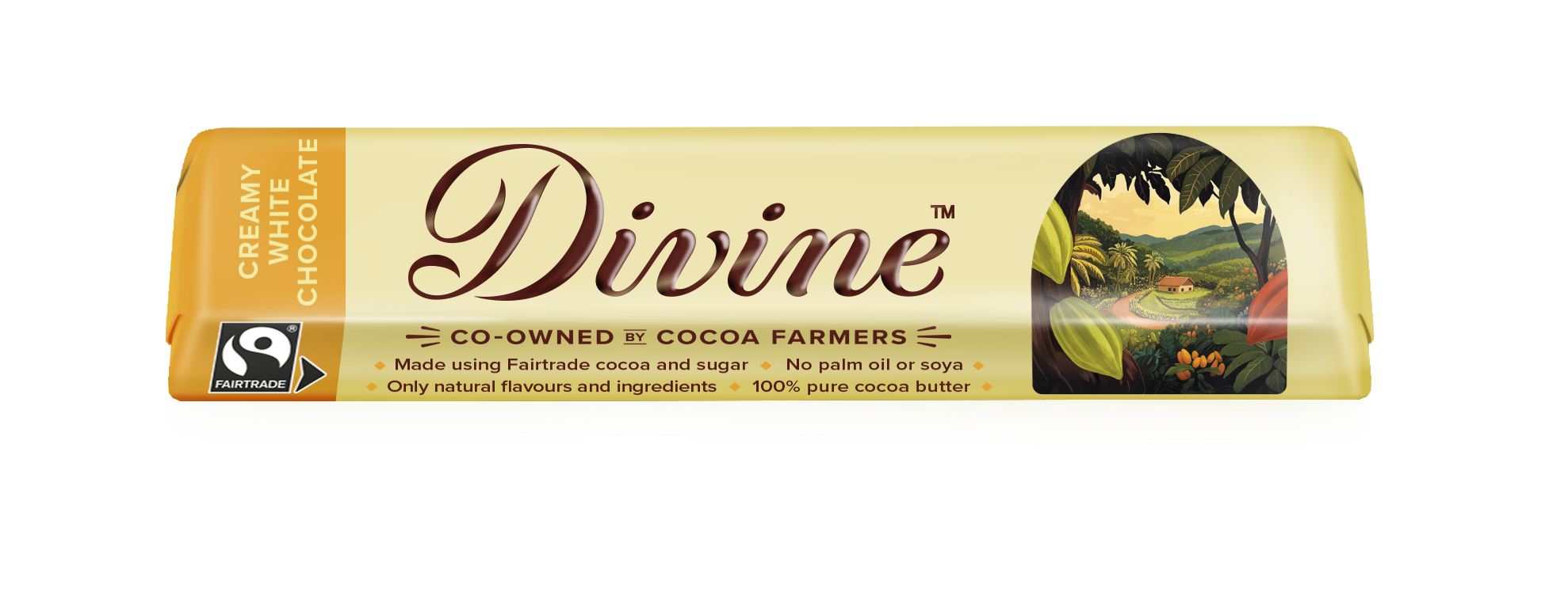 30 x Divine White Chocolate 35g