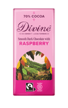 Divine 70% Dark Chocolate with Raspberries